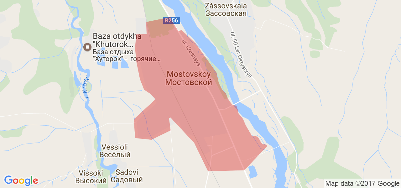 Карта гугл мостовской