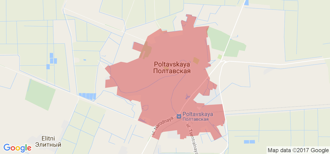 Полтавская станица краснодарский карта