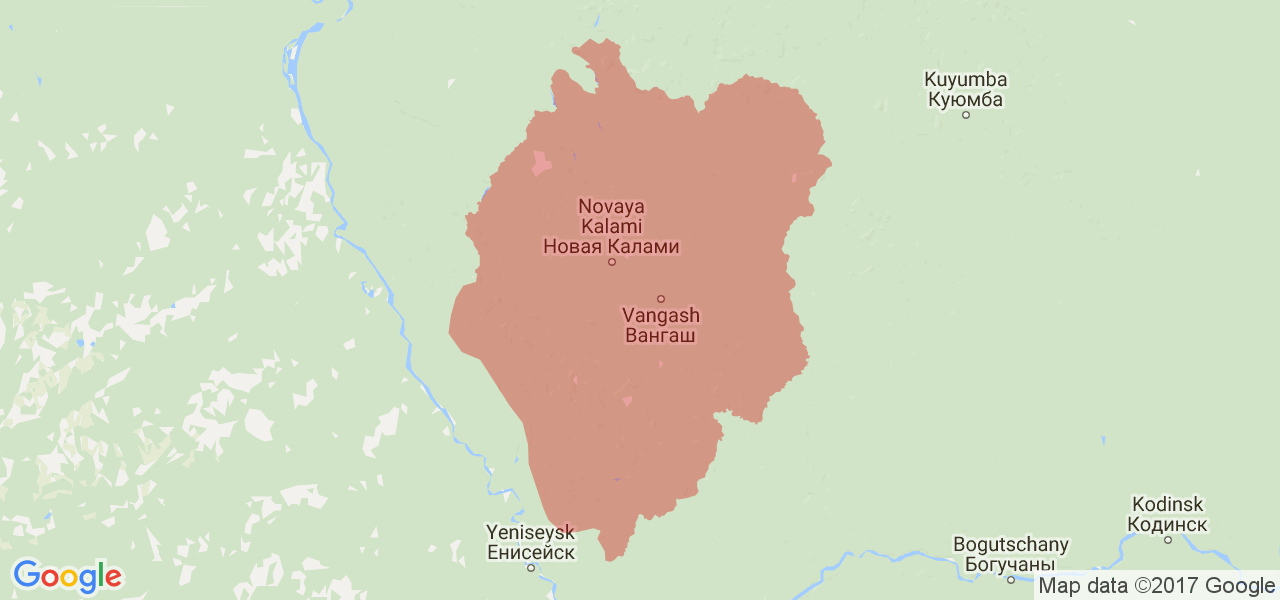 Северо енисейский карта