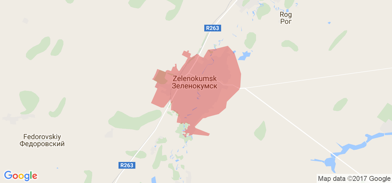 Карта города зеленокумска