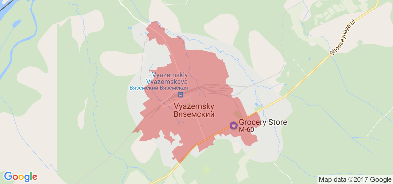 Карта г вяземский хабаровского края с улицами и домами
