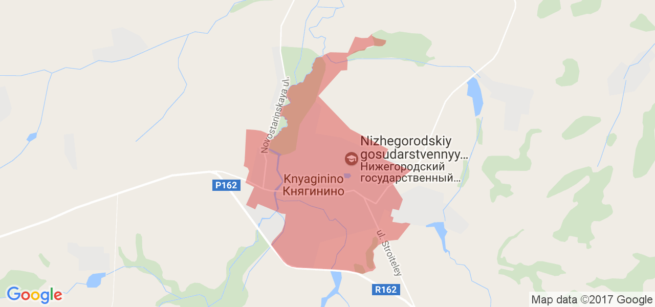 Княгинино нижегородская область карта