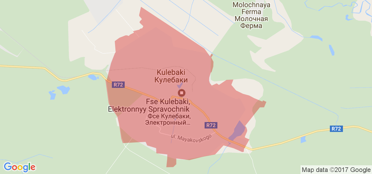 Карта г кулебаки