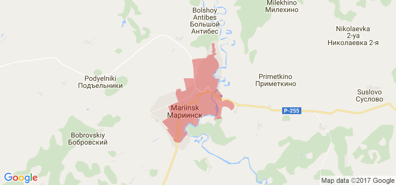 Карта мариинска