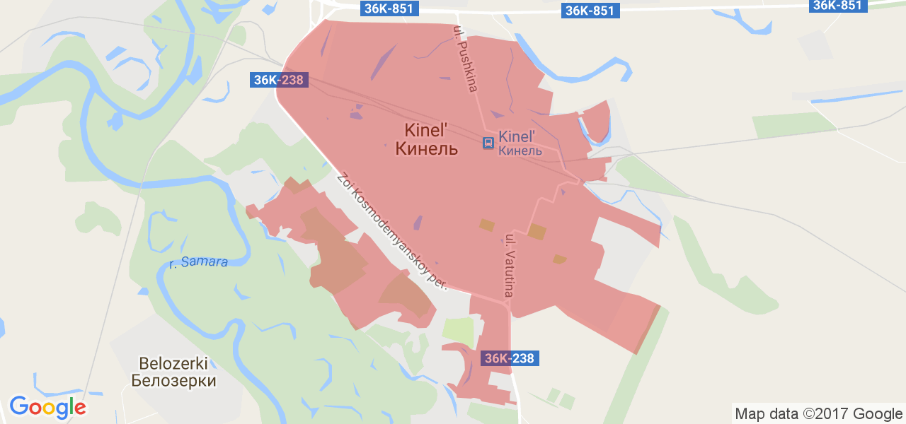 Кинель карта города