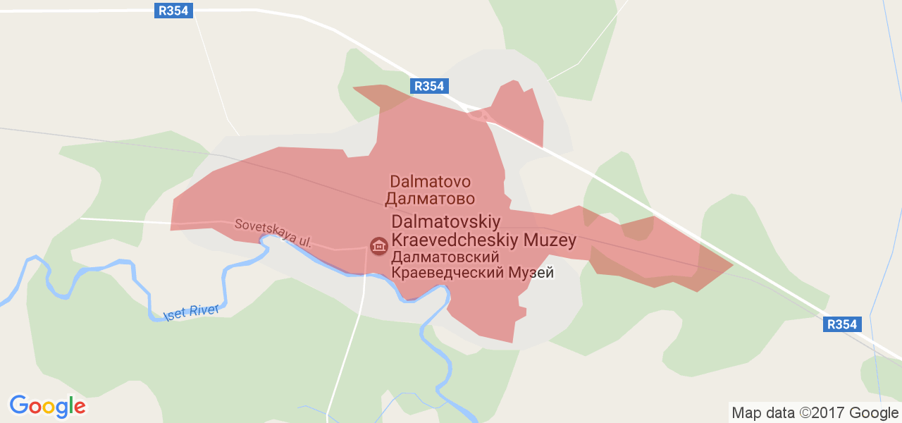 Гугл карта далматово