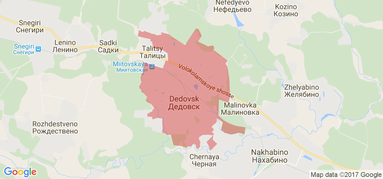 Дедовск истра карта