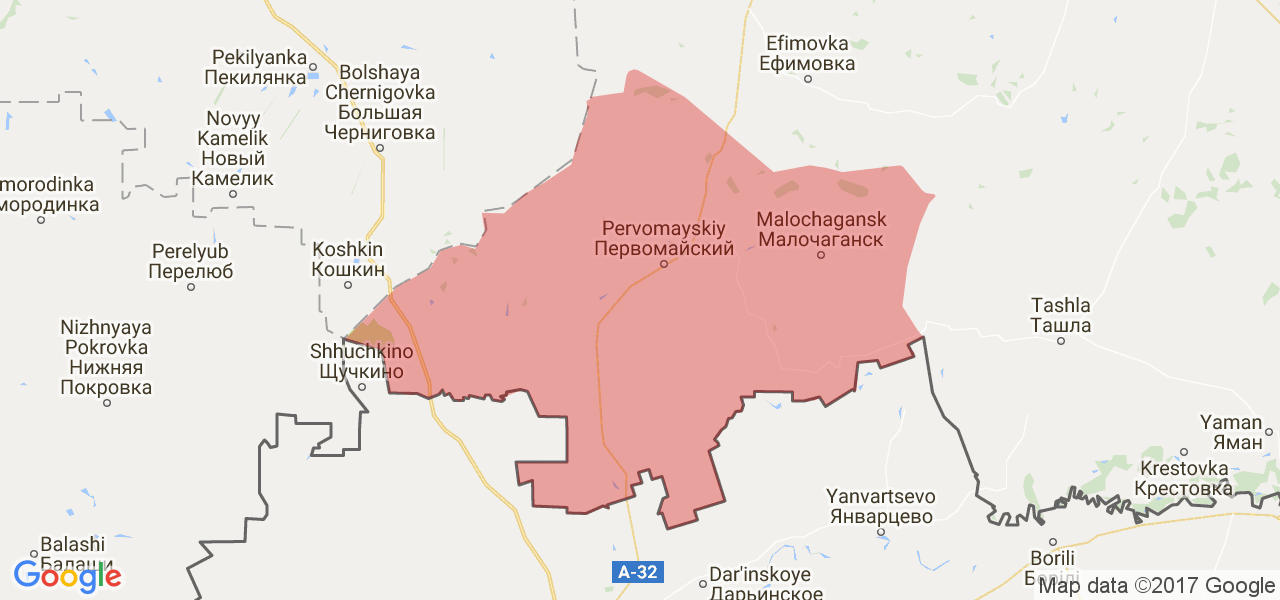 Карта первомайска нижегородской области