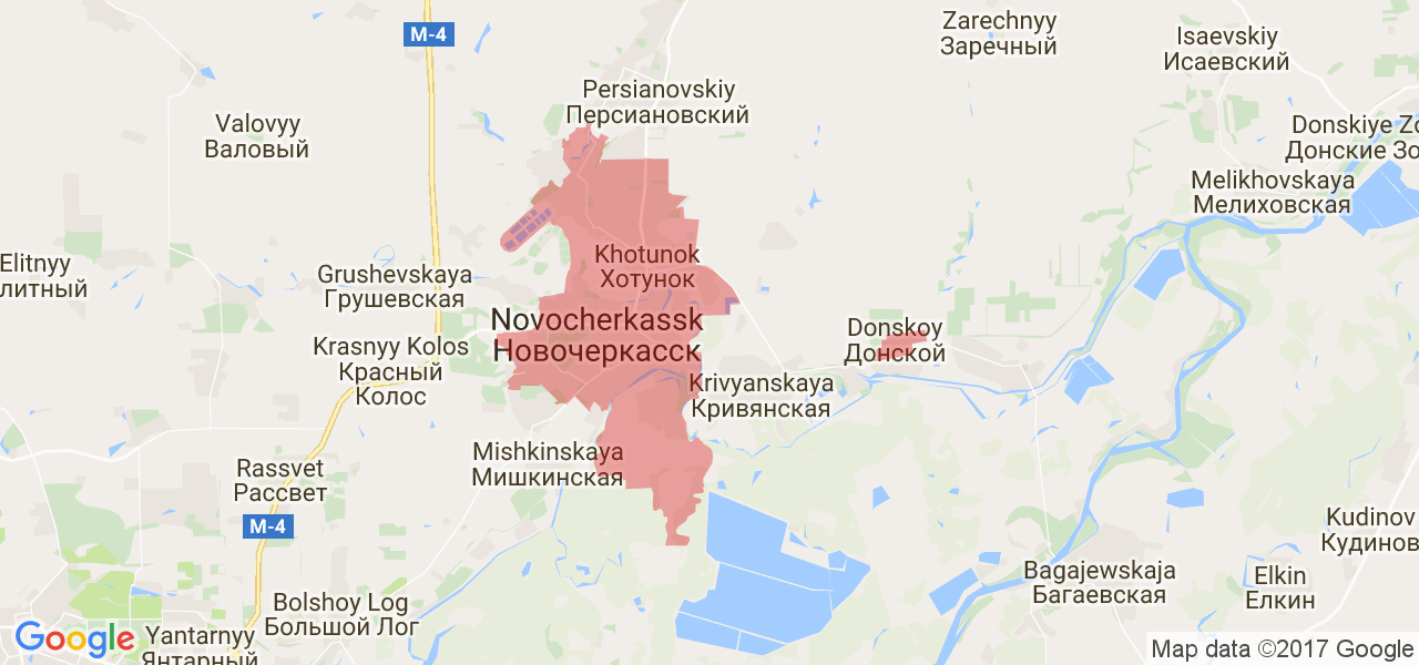 Новочеркасск ростовская область на карте