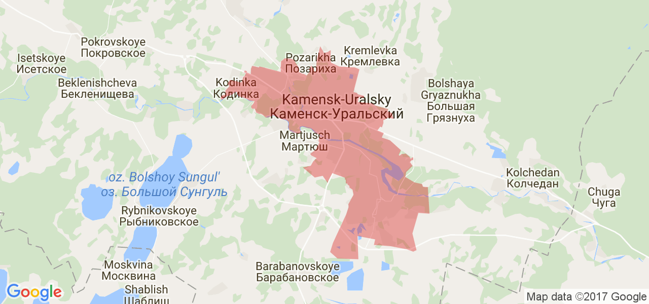 Карта города каменска уральского красногорского района