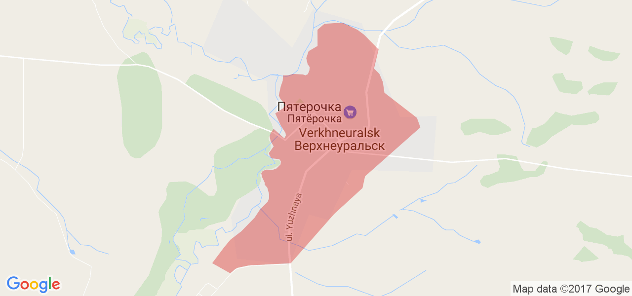 Карта верхнеуральского района