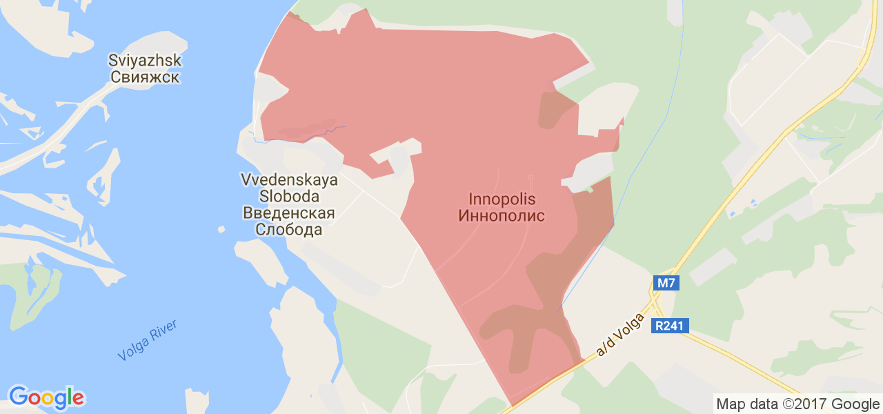 Иннополис карта города