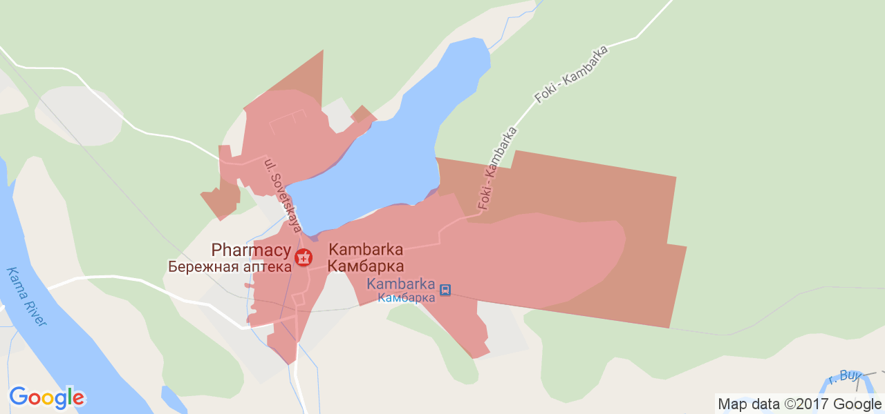 Карта камбарка нефтекамск