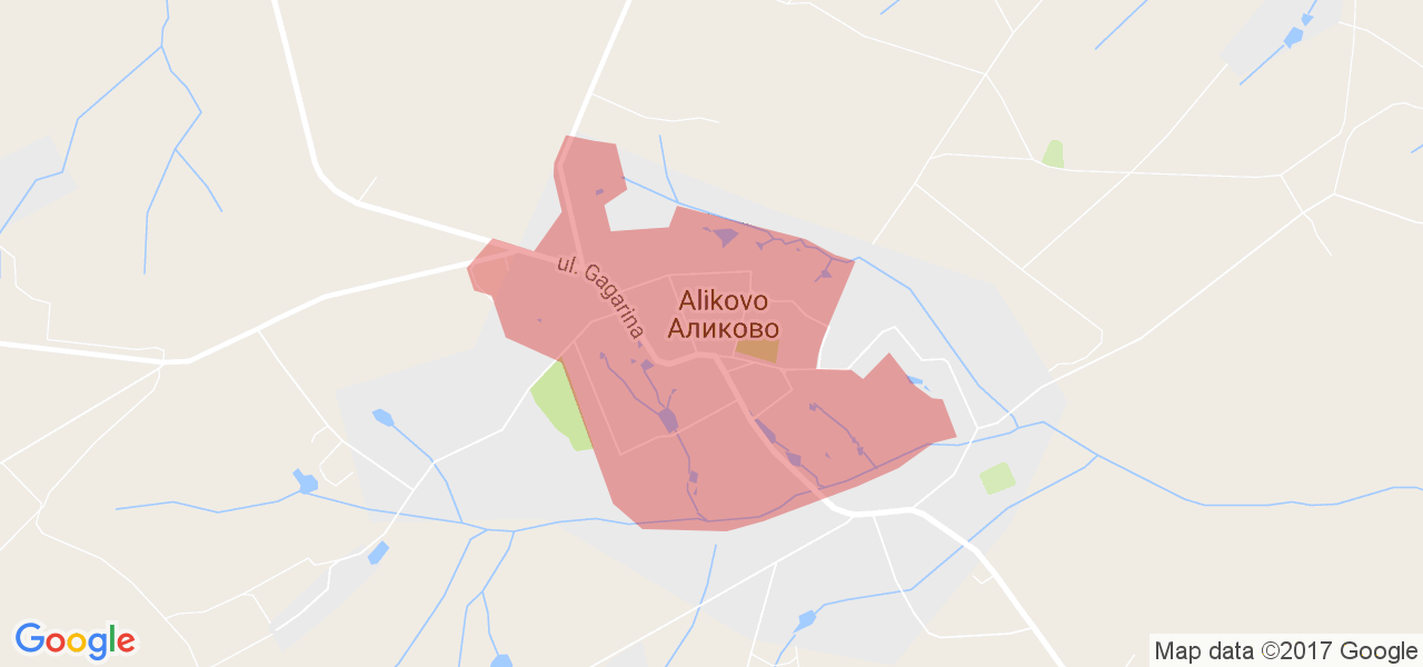 Карта село аликово