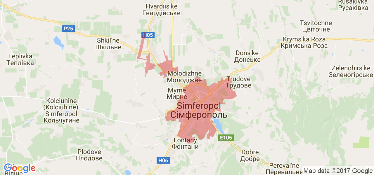 Публичная кадастровая карта микрорайона Белое-5, город Симферополь (город Симферополь, Крым) 2022 года