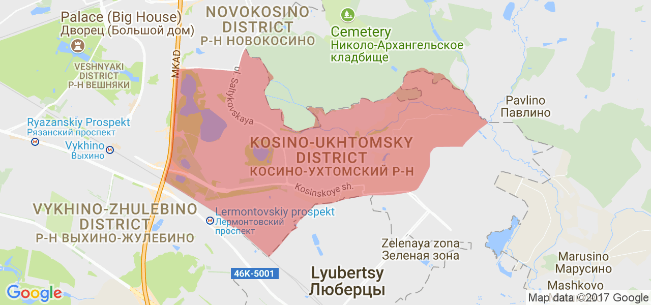 План застройки косино ухтомского района