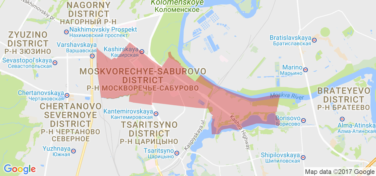 Москворечье карта москва