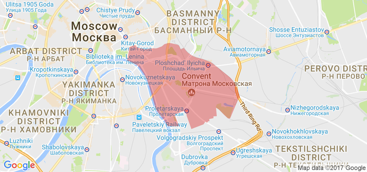 Карта москвы таганка