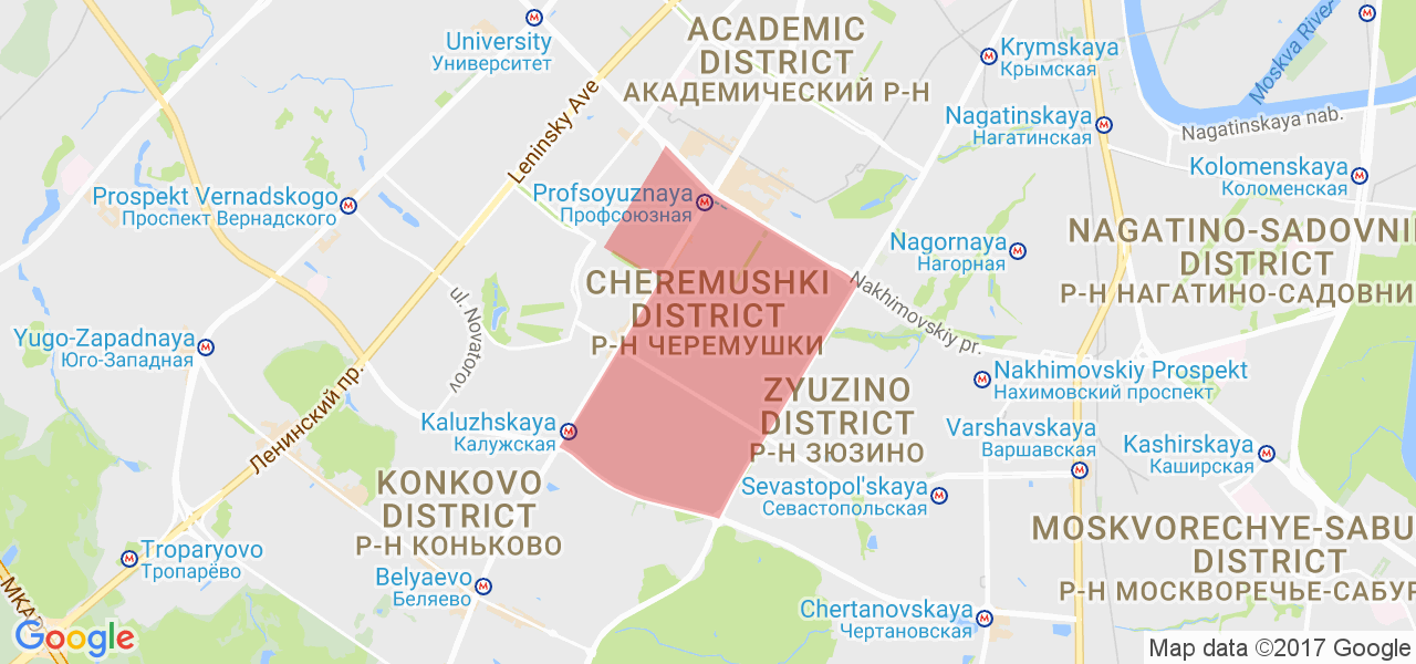 Карта района Черемушки. Москва Черемушки на карте Москвы. Ближние черемушки