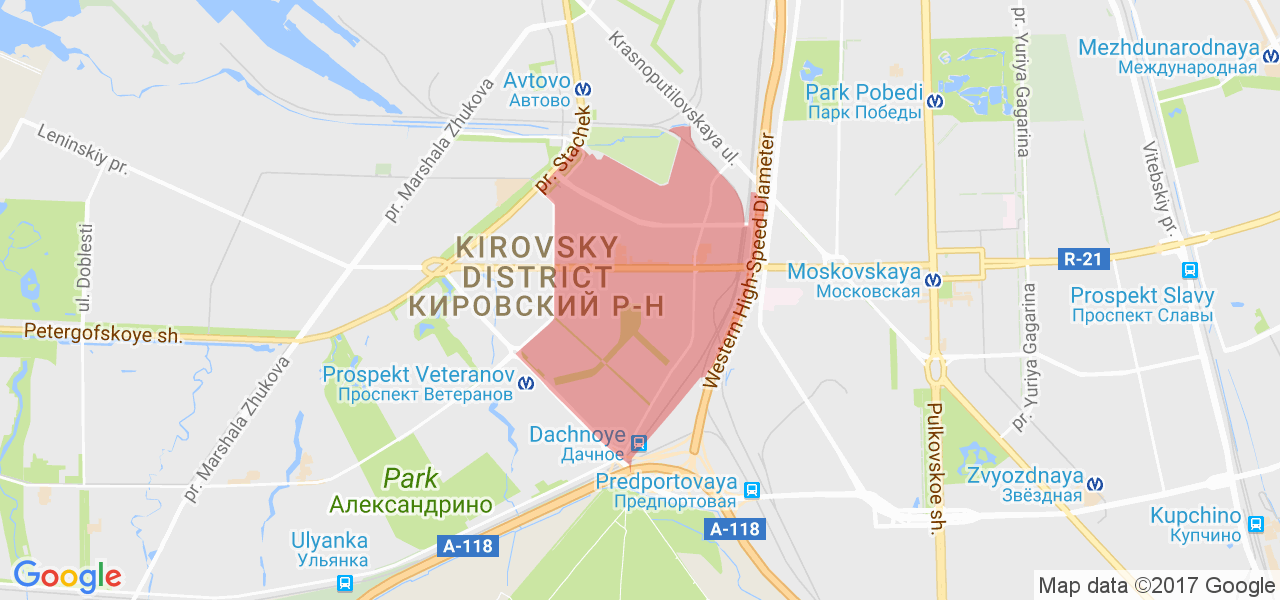 Карта ульянки в спб