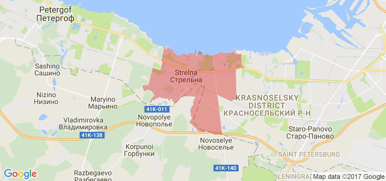 Старый петергоф карта