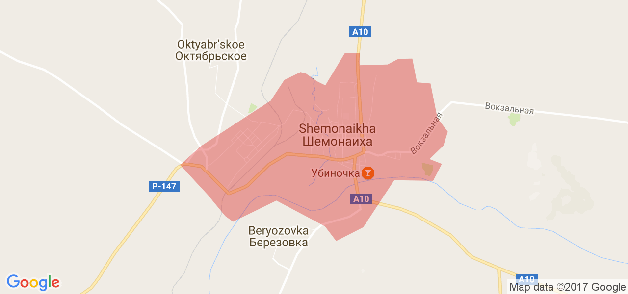 Шемонаиха карта города