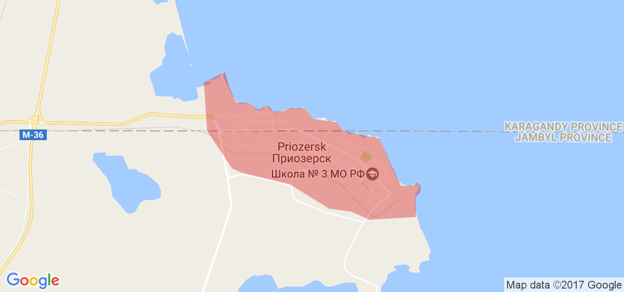 Приозерск карта города