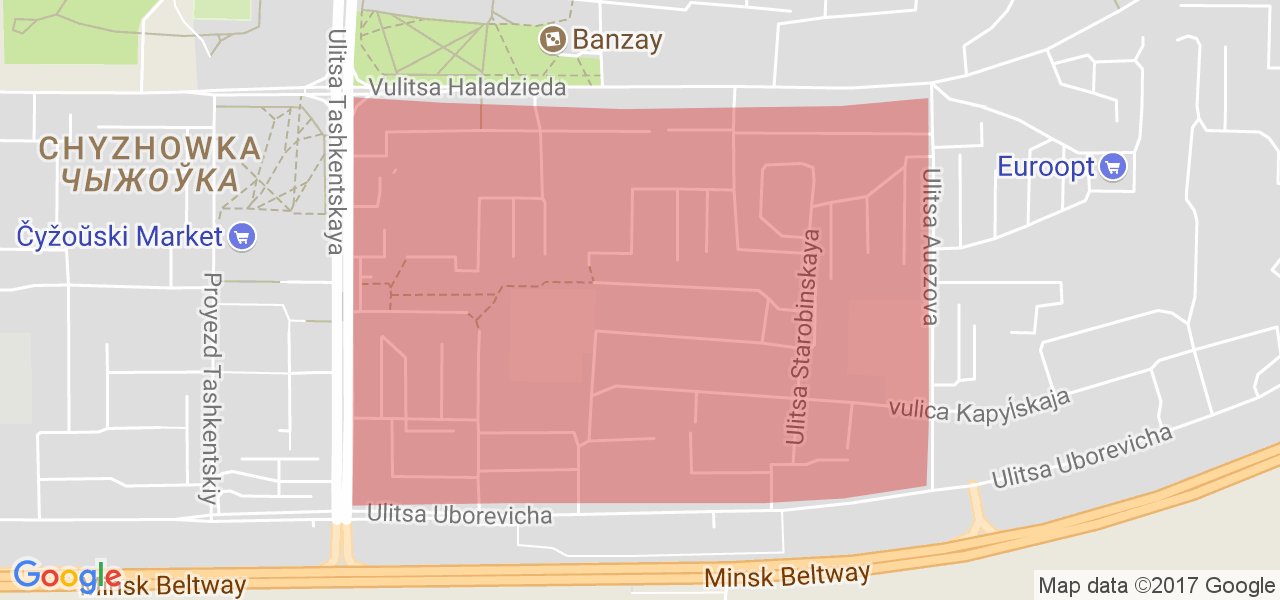 Чижовка минск карта