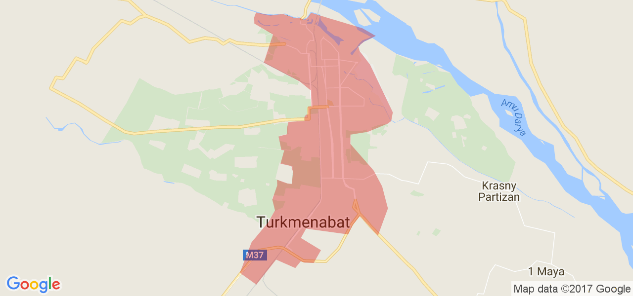 Карта города туркменабад