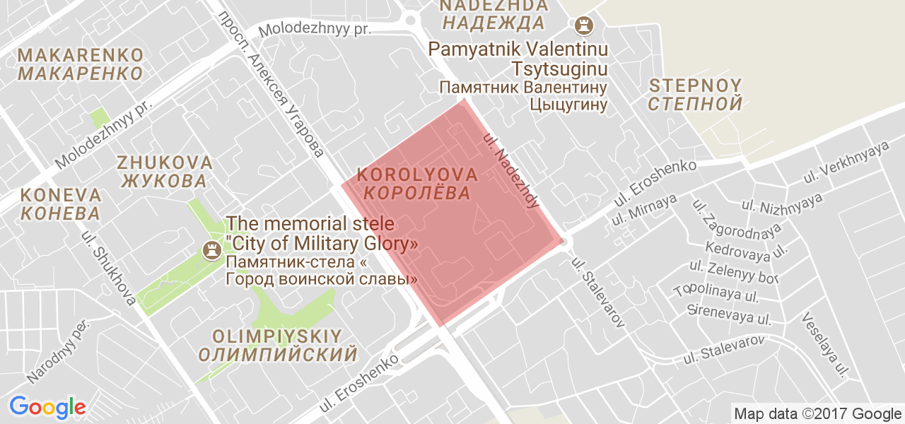 Старый оскол королева карта