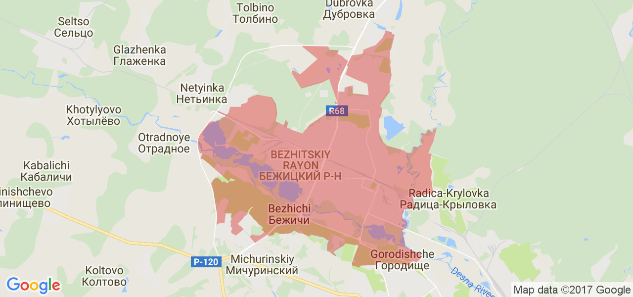 Брянск советский район карта