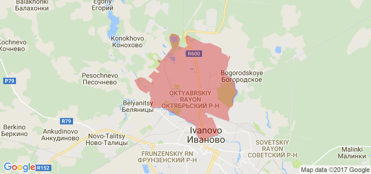 Карта в октябрьском