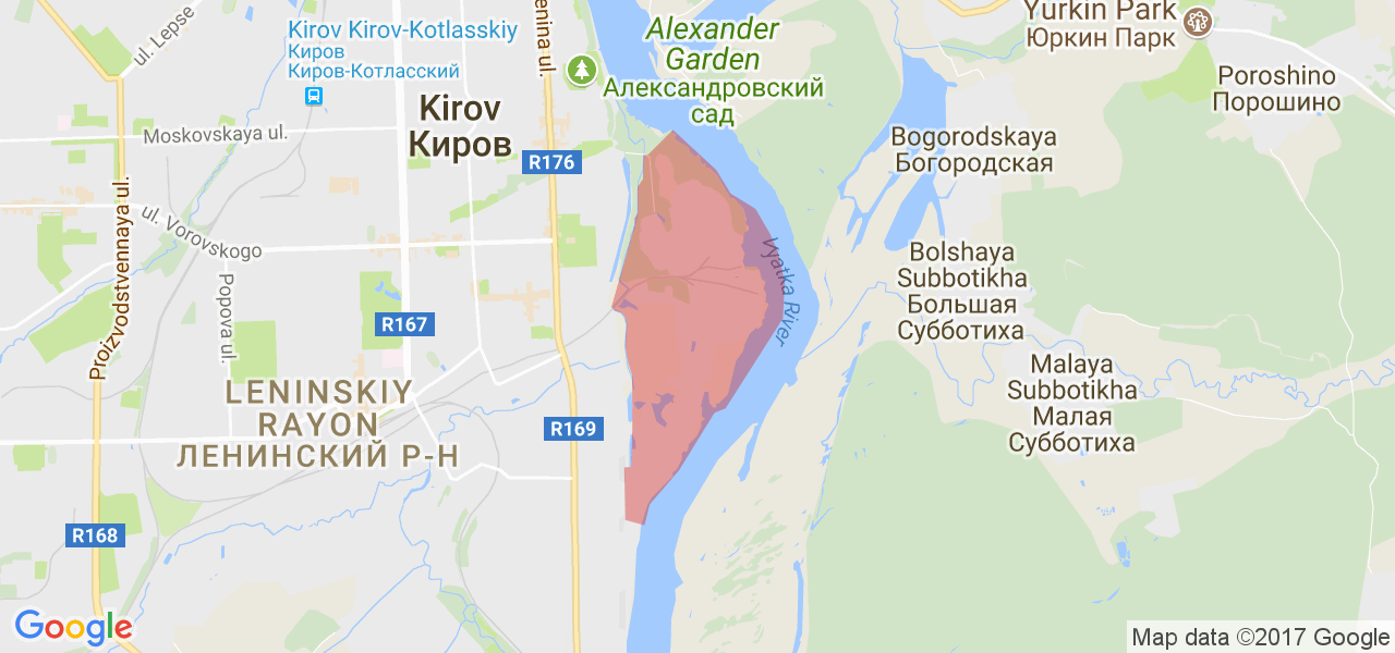 Карта киров богородское