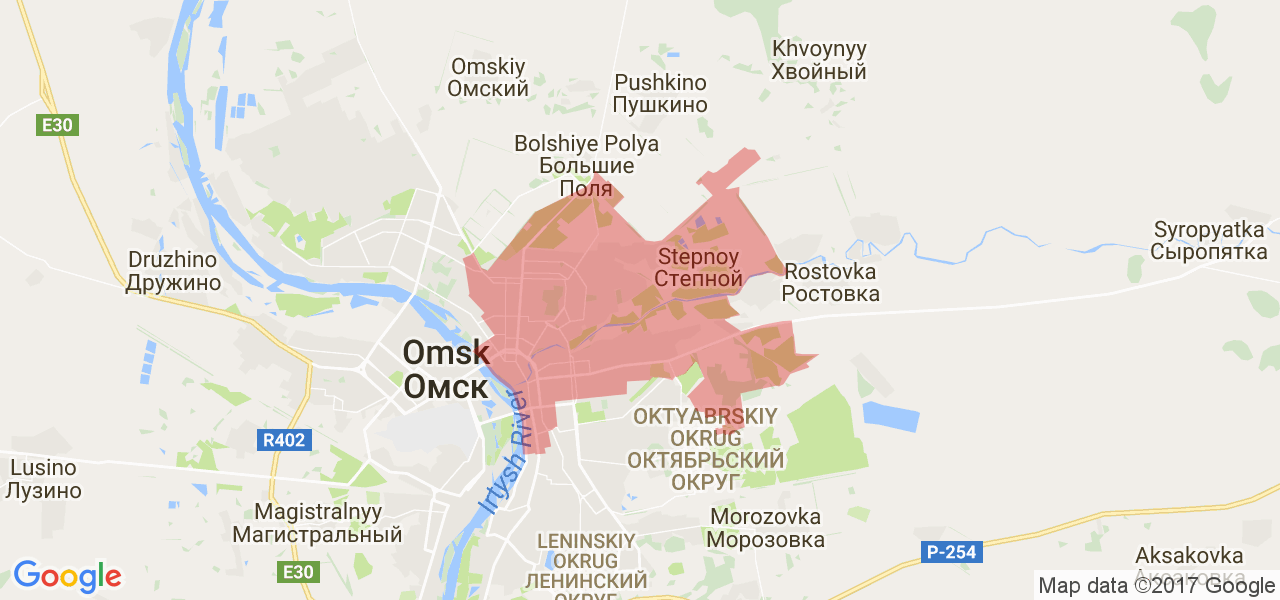 Омск местоположение