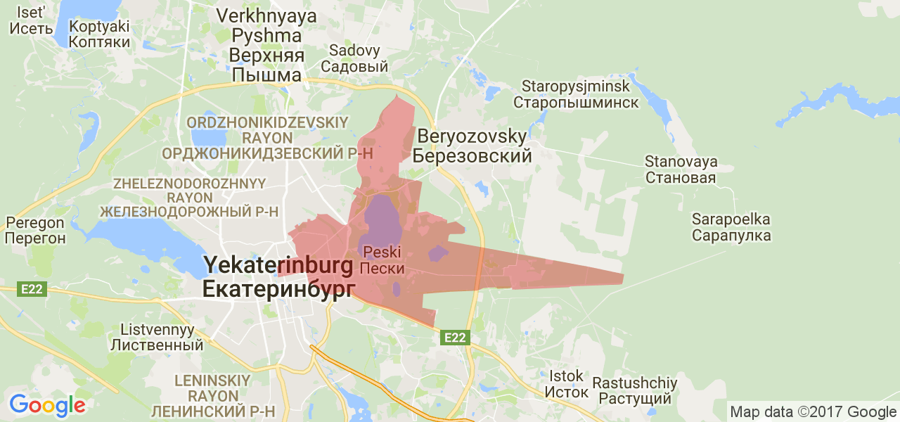 Загородные районы екатеринбурга