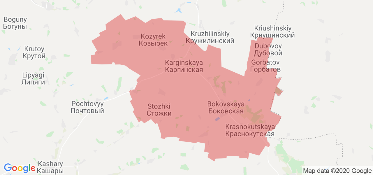 Изображение Боковского района Ростовской области на карте