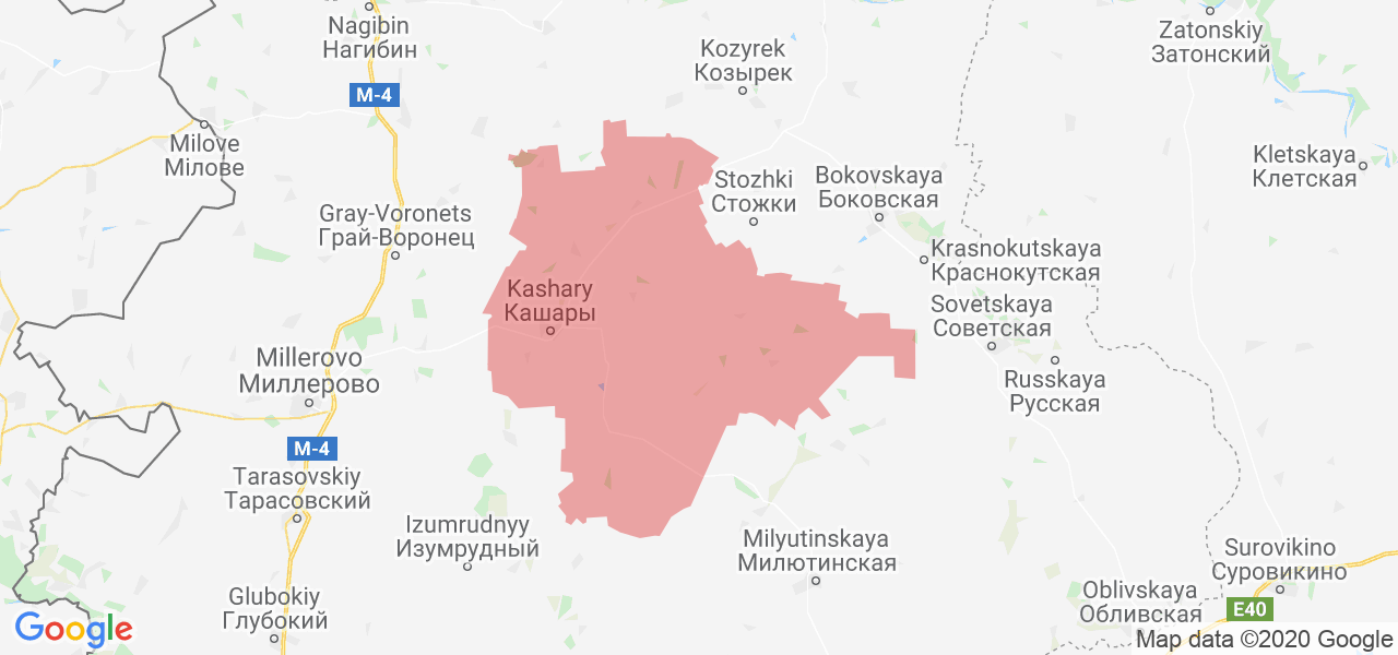 Изображение Кашарского района Ростовской области на карте