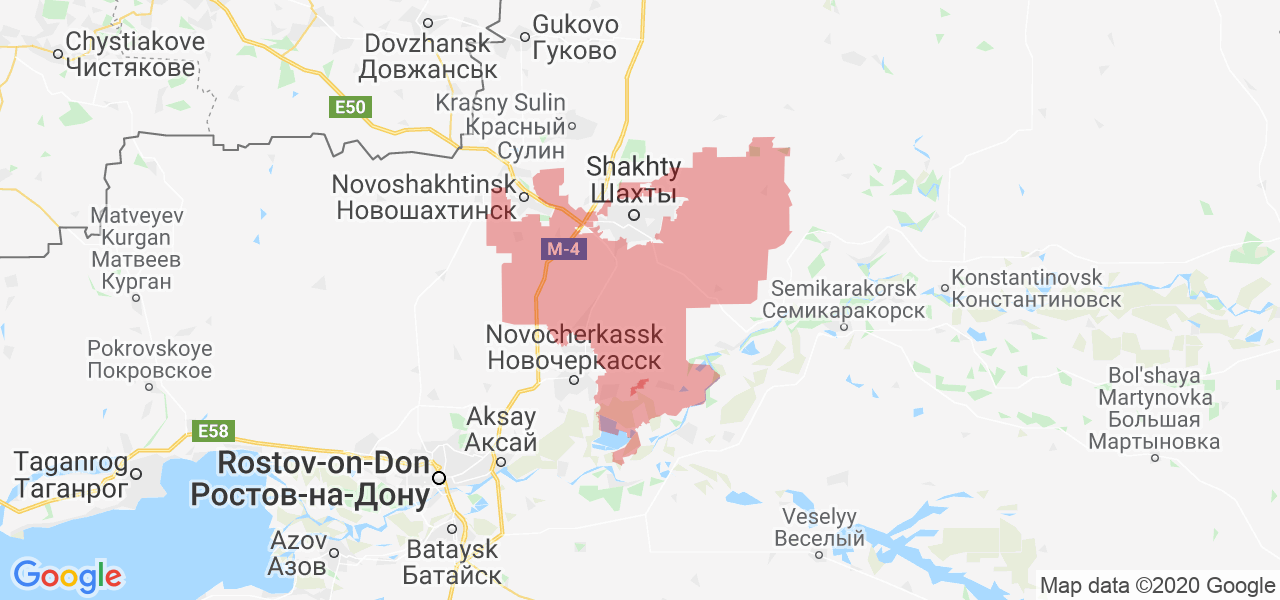 Изображение Октябрьского района Ростовской области на карте
