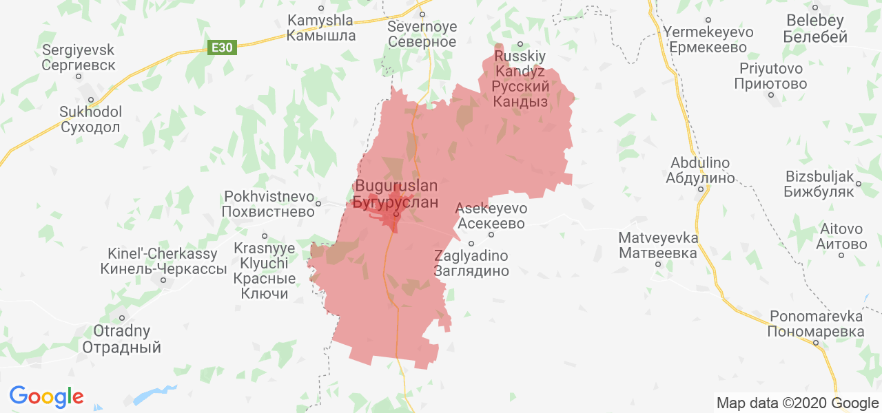 Карта г бугуруслана с улицами и номерами домов