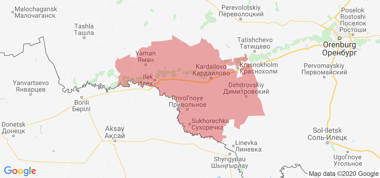 Карта илека оренбургской области с улицами и номерами домов