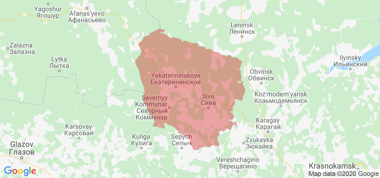 Карта верещагинского района пермский край