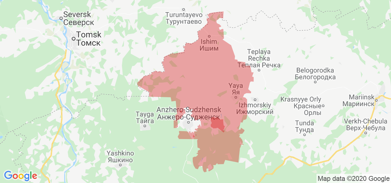 Станция яя кемеровская область карта