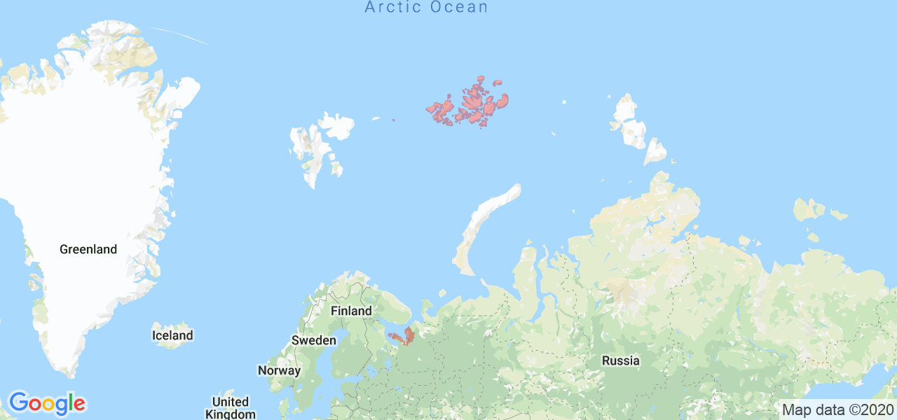 Изображение Приморского района Архангельской области на карте