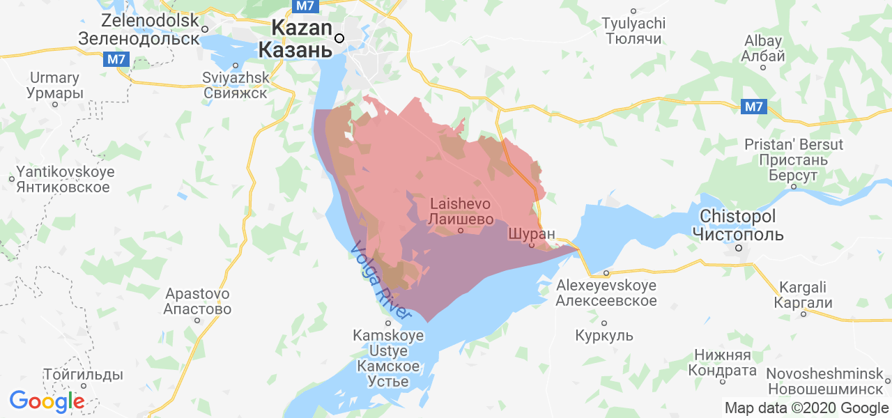 Лаишево казань карта