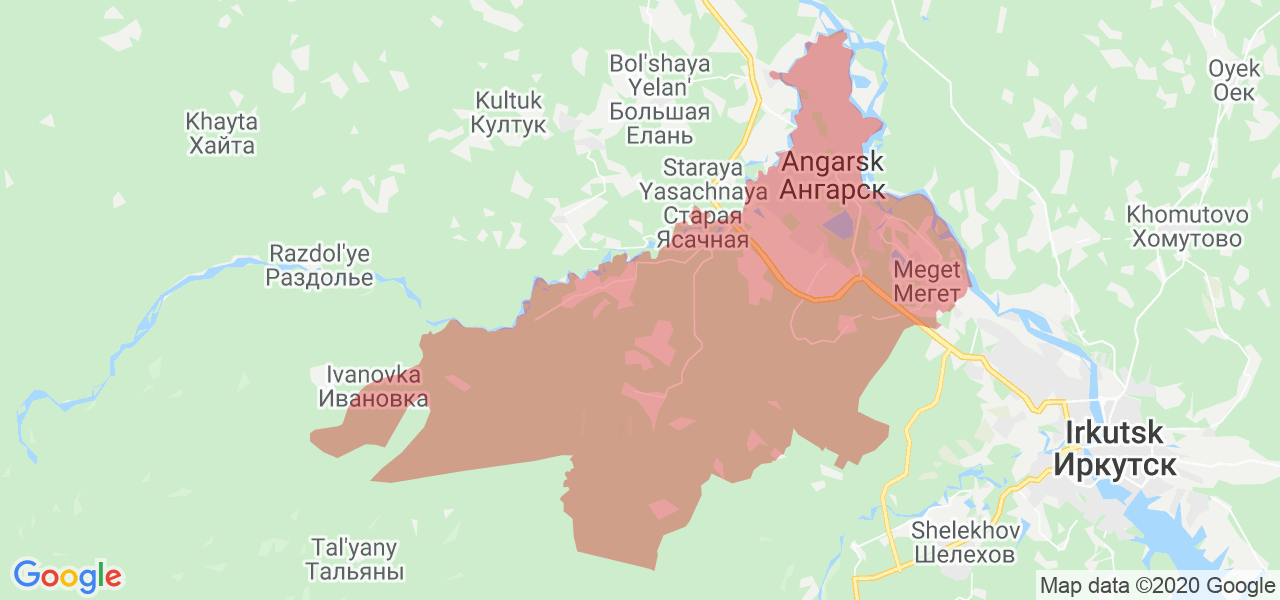 3д карта ангарск