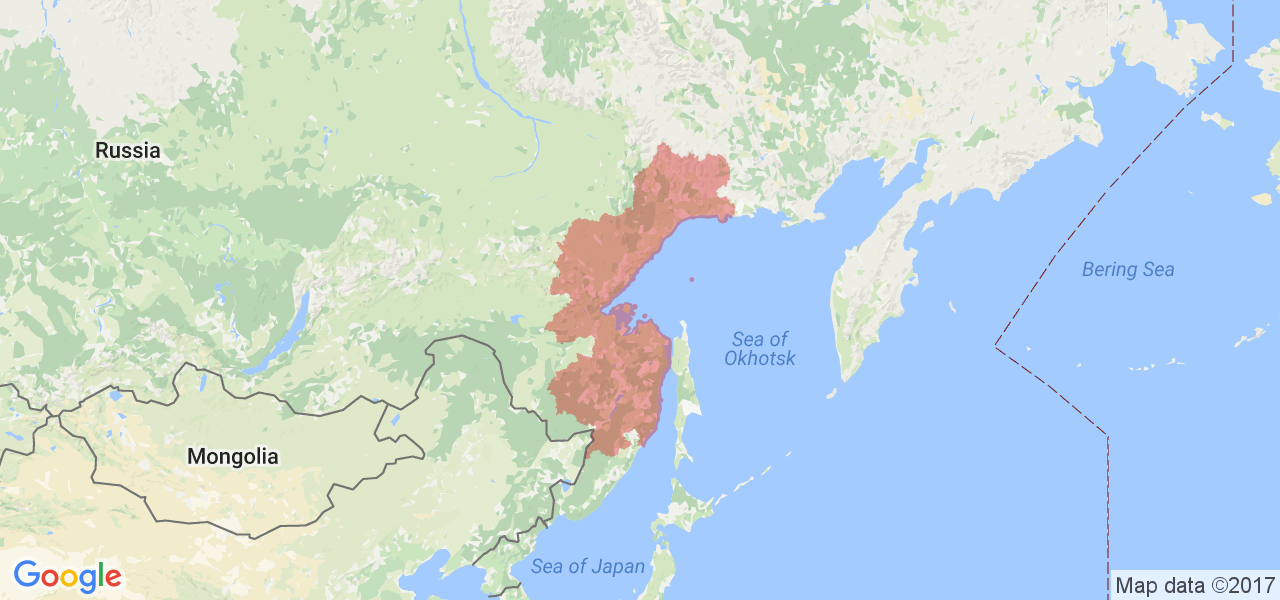 Изображение карты Хабаровского края