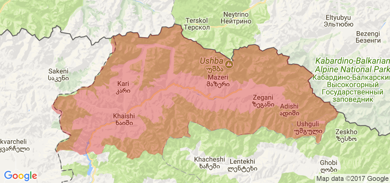 Грузия тетрицкаройский район карта